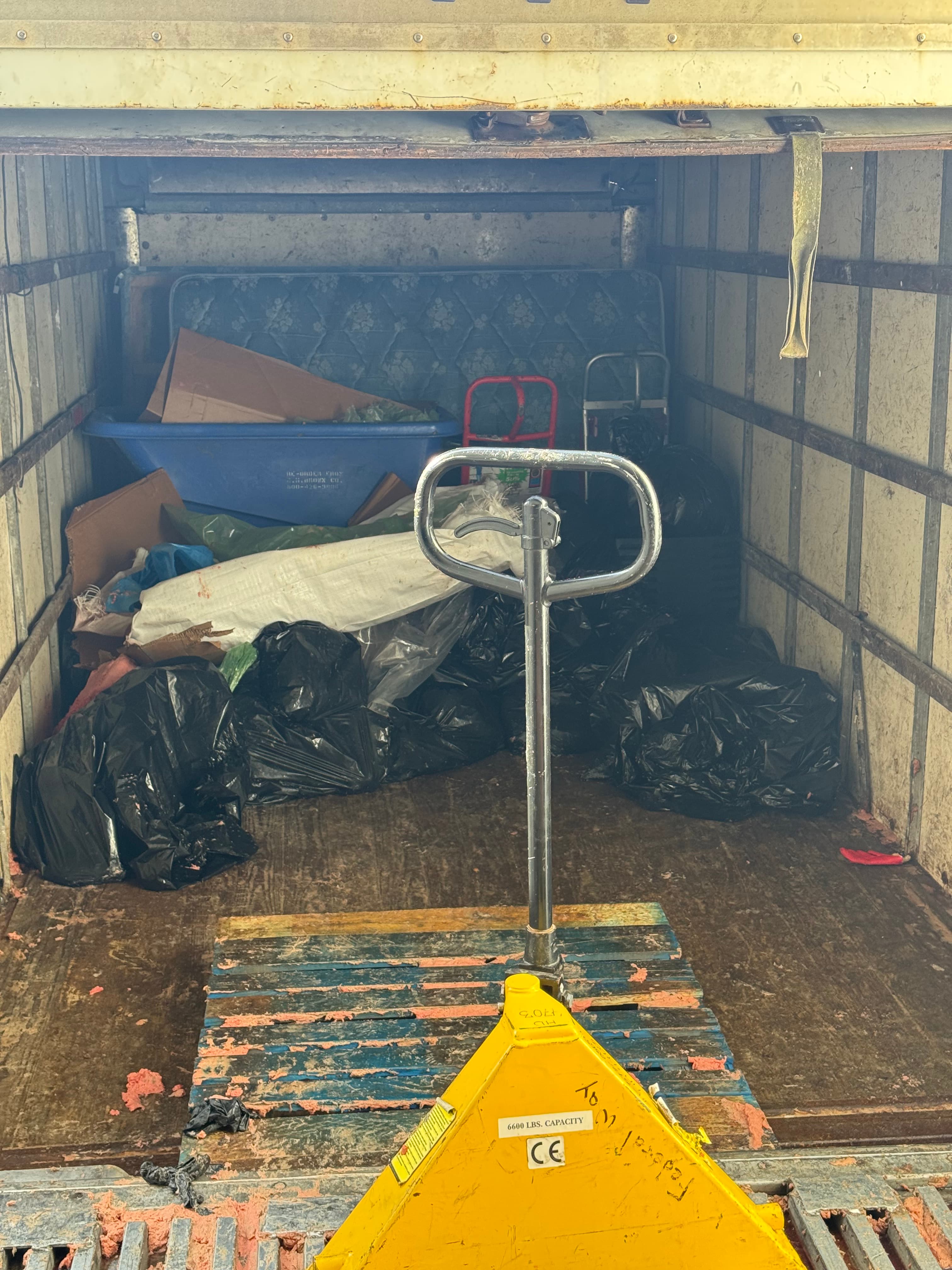 Recent junk hauling field image from a new project
