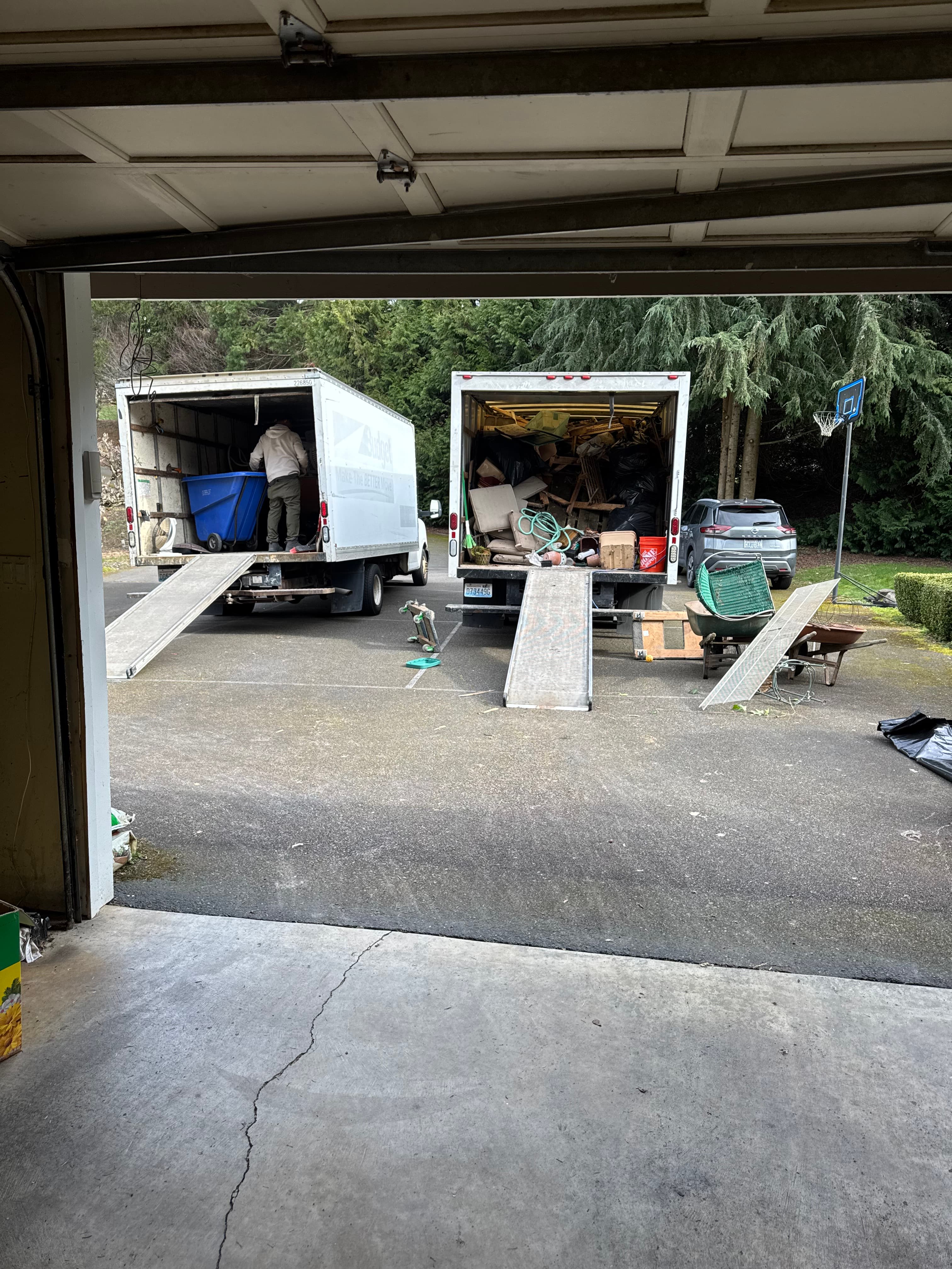 Recent truck and cleanup photo from a haul-away project