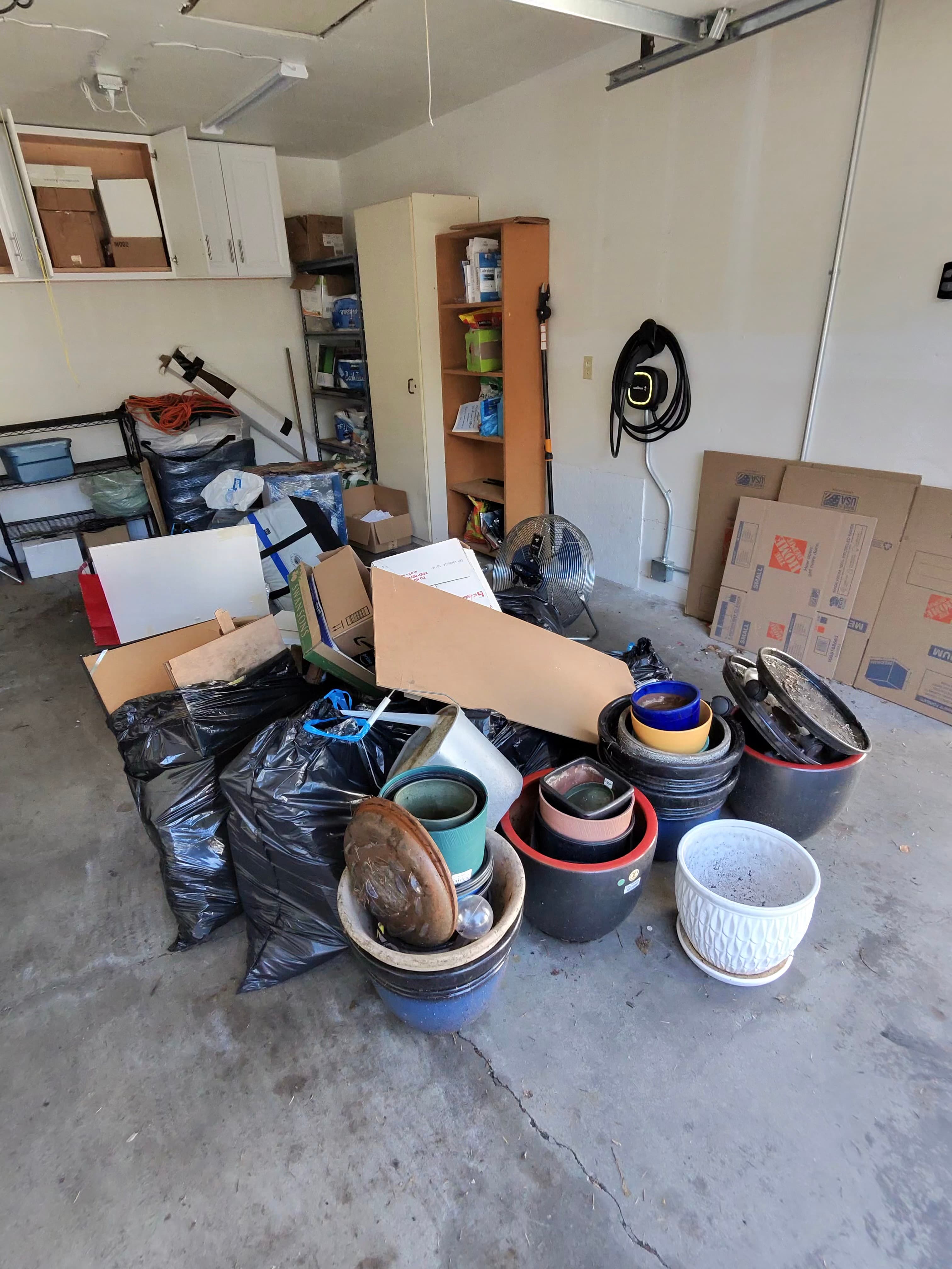 Recent cleanup photo from a residential junk hauling project